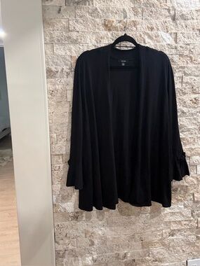 Alfani Black Knit cardigan, excellent condition, good quality fabric size 2X
